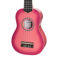 Sanchez 'Colourburst Series' Soprano Ukulele (Pinkburst)