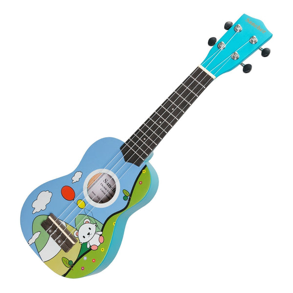 Sanchez 'Friendly Folk' Soprano Ukulele (Blue/Balloon Bear)