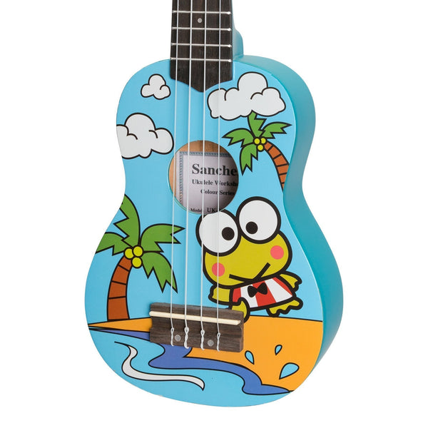 Sanchez 'Friendly Folk' Soprano Ukulele (Blue/Frog)