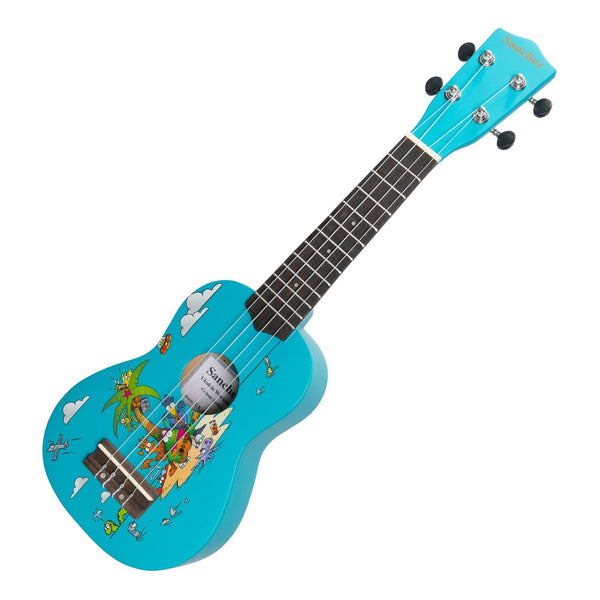 Sanchez 'Friendly Folk' Soprano Ukulele (Blue/Island Party)