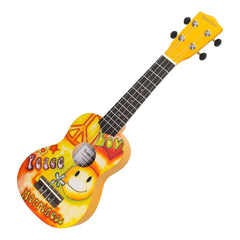 Sanchez 'Friendly Folk' Soprano Ukulele (Yellow/Hippy)