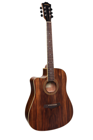 Sanchez Left Handed Acoustic-Electric Dreadnought Cutaway Guitar Pack (Rosewood)