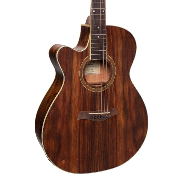 Sanchez Left Handed Acoustic-Electric Small Body Cutaway Guitar (Rosewood)