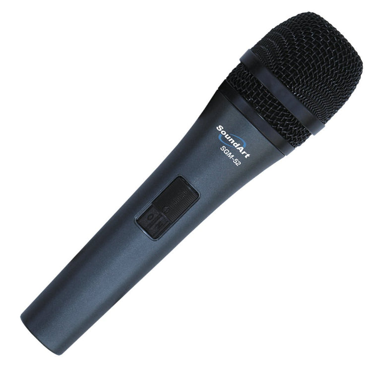 SoundArt SGM-52 Hand-Held Dynamic Microphone with Protective Bag