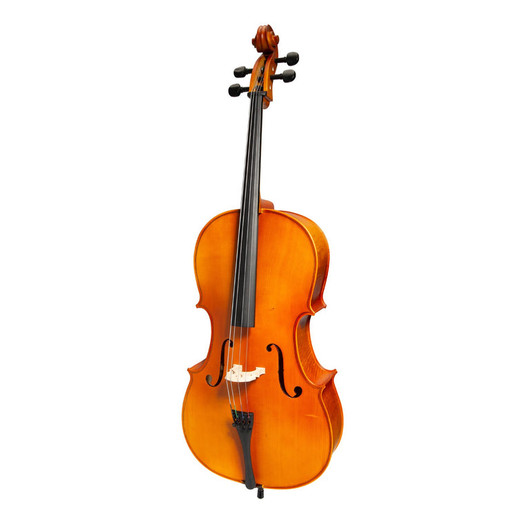 Steinhoff 1/2 Size Solid Top Student Cello Set (Natural Satin)