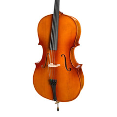 Steinhoff 1/4 Size Solid Top Student Cello Set (Natural Gloss)