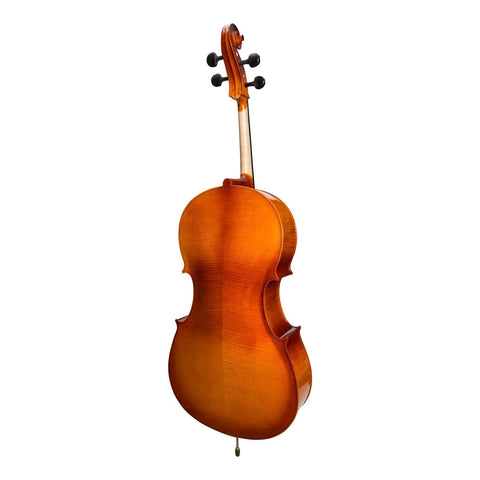 Steinhoff Full Size Solid Top Student Cello Set (Natural Gloss)