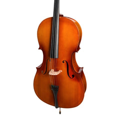 Steinhoff Full Size Solid Top Student Cello Set (Natural Gloss)