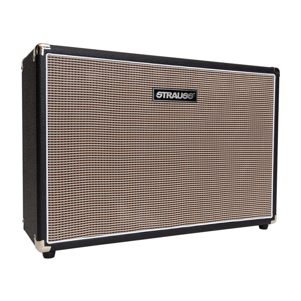 Strauss 2x12 100 Watt Open Back Speaker Cabinet (Black)