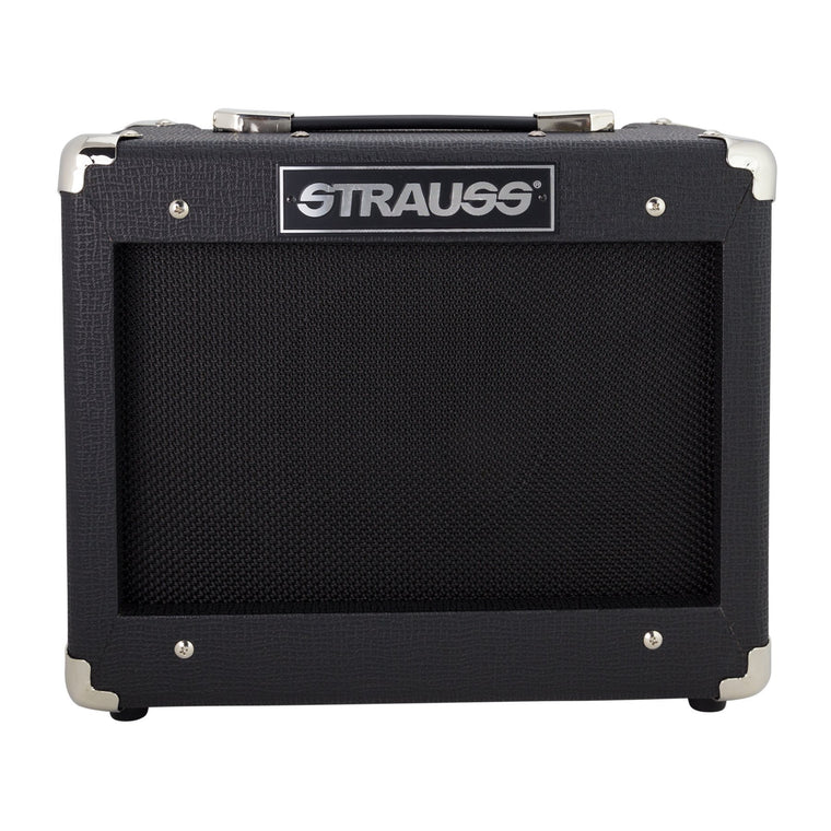 Strauss 'Legacy' 15 Watt Solid State Bass Guitar Practice Amplifier (Black)