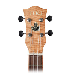 Tiki '2 Series' Mahogany Flame Top Baritone Electric Ukulele with Gig Bag (Natural Satin)