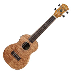 Tiki '2 Series' Mahogany Flame Top Concert Electric Ukulele with Gig Bag (Natural Satin)