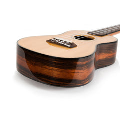 Tiki '22 Series' Spruce Solid Top Concert Ukulele with Hard Case (Natural Gloss)