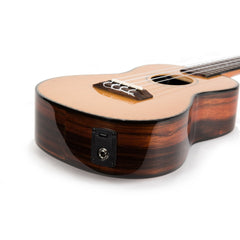 Tiki '22 Series' Spruce Solid Top Electric Concert Ukulele with Hard Case (Natural Gloss)