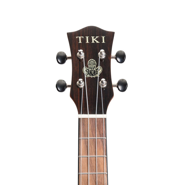 Tiki '22 Series' Spruce Solid Top Electric Cutaway Tenor Ukulele with Hard Case (Natural Gloss)