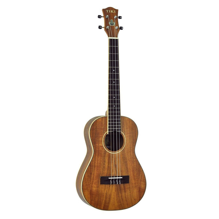 Tiki '3 Series' Koa Baritone Ukulele with Gig Bag (Natural Satin)