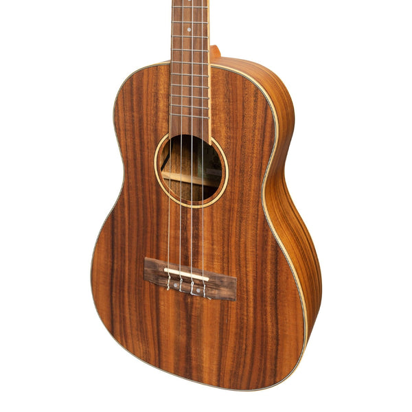 Tiki '3 Series' Koa Electric Baritone Ukulele with Gig Bag (Natural Satin)