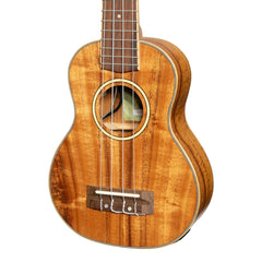 Tiki '3 Series' Koa Electric Soprano Ukulele with Gig Bag (Natural Satin)