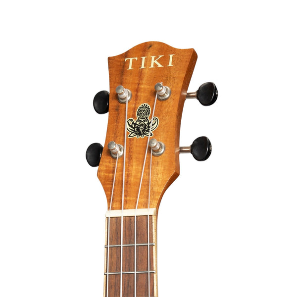 Tiki '3 Series' Koa Electric Soprano Ukulele with Gig Bag (Natural Satin)