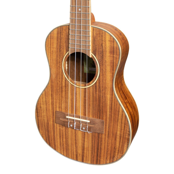 Tiki '3 Series' Koa Tenor Ukulele with Gig Bag (Natural Satin)