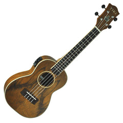 Tiki '4 Series' Daowood Electric Concert Ukulele with Gig Bag (Natural Satin)