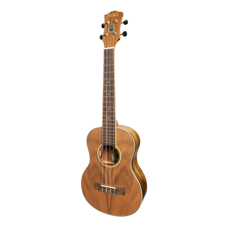 Tiki '4 Series' Daowood Electric Tenor Ukulele with Gig Bag (Natural Satin)