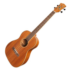 Tiki '5 Series' Mahogany Solid Top Baritone Ukulele with Hard Case (Natural Satin)