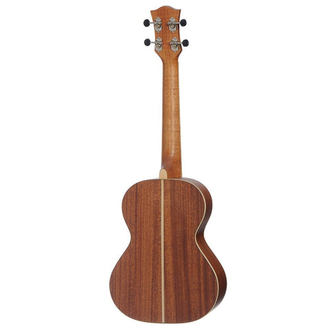 Tiki '5 Series' Mahogany Solid Top Tenor Ukulele with Hard Case (Natural Satin)