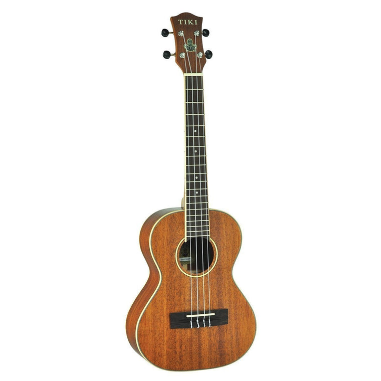 Tiki '5 Series' Mahogany Solid Top Tenor Ukulele with Hard Case (Natural Satin)