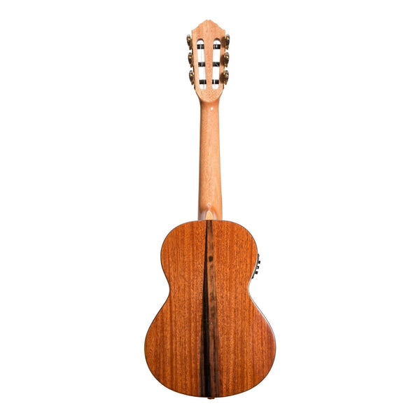 Tiki 6 String Mahogany Solid Top Electric Ukulele with Hard Case (Natural Gloss)