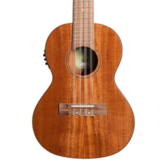 Tiki 8 String Mahogany Solid Top Electric Ukulele with Hard Case (Natural Gloss)