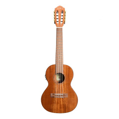 Tiki 8 String Mahogany Solid Top Electric Ukulele with Hard Case (Natural Gloss)-T8E/C-NGL