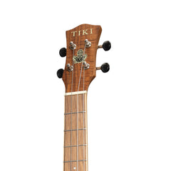 Tiki '9 Series' Koa Solid Top Baritone Ukulele with Hard Case (Natural Satin)