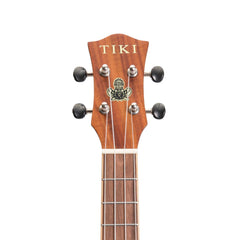 Tiki '9 Series' Koa Solid Top Electric Cutaway Tenor Ukulele with Hard Case (Natural Satin)