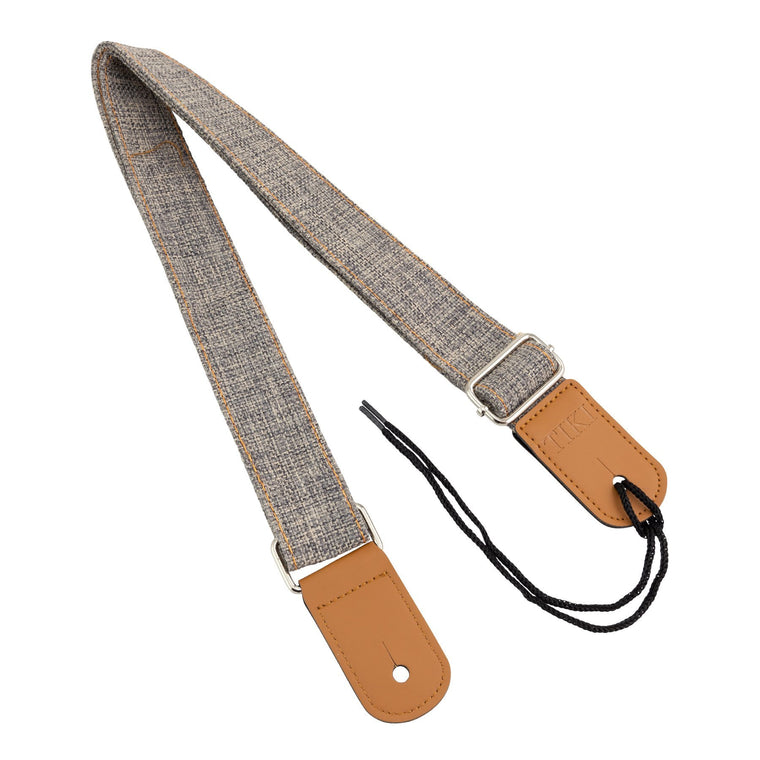 Tiki Cotton & Linen Ukulele Strap (Grey)