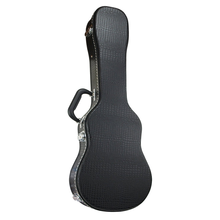 Tiki Deluxe 'Croc' Tenor Ukulele Hard Case (Black)