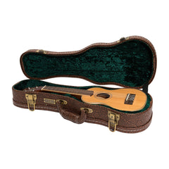 Tiki Deluxe Shaped Soprano Ukulele Hard Case (Paisley Brown)