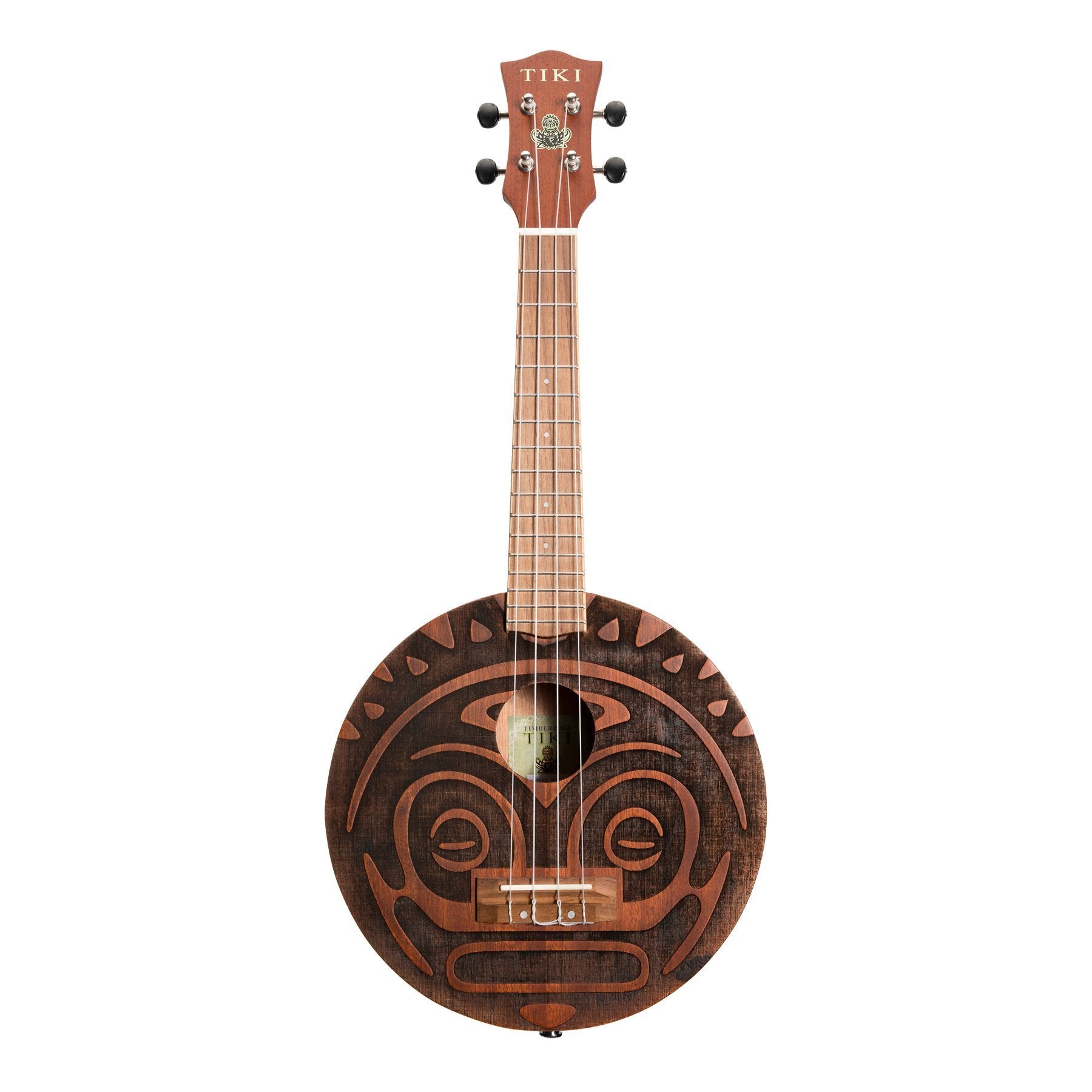 Tiki 'Tiki Man' Ukulele with Soft Case (Natural Satin)-TIKI MAN