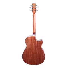 Timberidge '1 Series' Left Handed Spruce Solid Top Acoustic-Electric Small Body Cutaway Guitar (Natural Gloss)