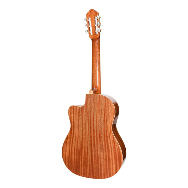 Timberidge '1 Series' Spruce Solid Top Acoustic-Electric Classical Cutaway Guitar (Natural Gloss)