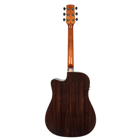 Timberidge '3 Series' Spruce Solid Top Acoustic-Electric Dreadnought Cutaway Guitar (Natural Gloss)