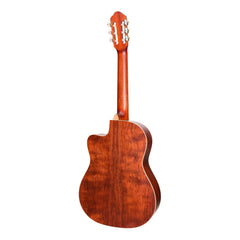 Timberidge '4 Series' Cedar Solid Top Acoustic-Electric Classical Cutaway Guitar (Natural Satin)