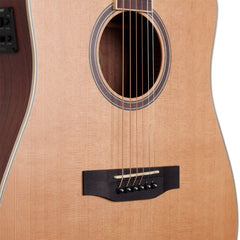 Timberidge '4 Series' Cedar Solid Top Acoustic-Electric Dreadnought Cutaway Guitar (Natural Satin)